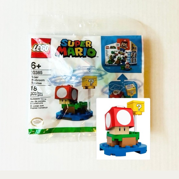 LEGO Mario Super Mario Mushroom Surprise Expansion Set 30385 Polybag (Retired) - Picture 1 of 9